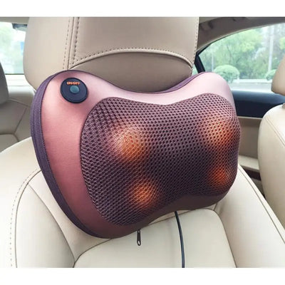Electric Infrared Heating Kneading Neck Shoulder Back Body Spa Massage Pillow Car Chair Shiatsu Massager