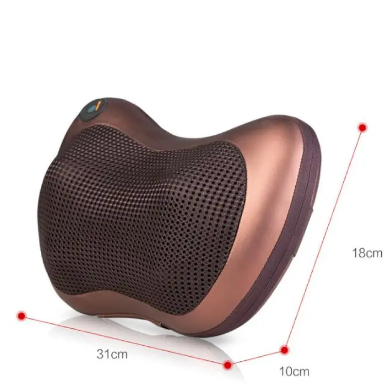 Electric Infrared Heating Kneading Neck Shoulder Back Body Spa Massage Pillow Car Chair Shiatsu Massager