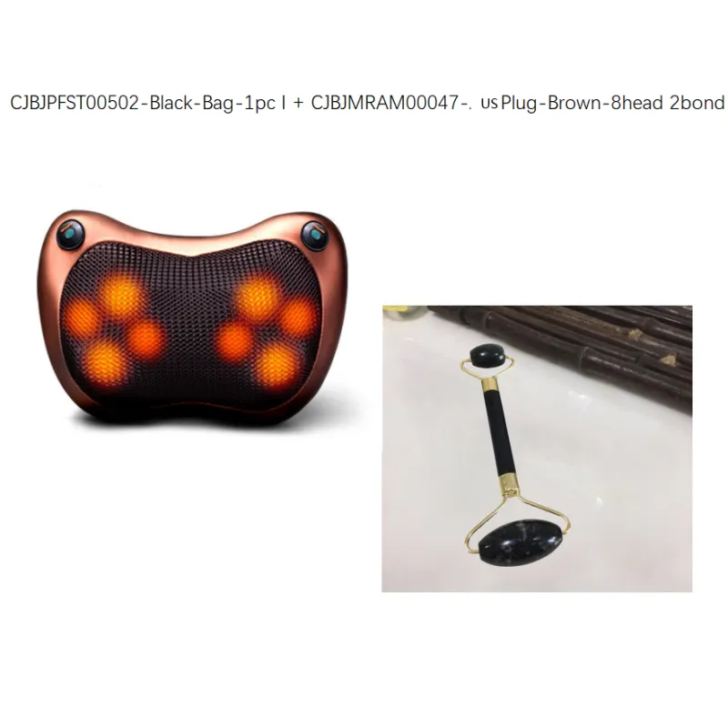 Electric Infrared Heating Kneading Neck Shoulder Back Body Spa Massage Pillow Car Chair Shiatsu Massager